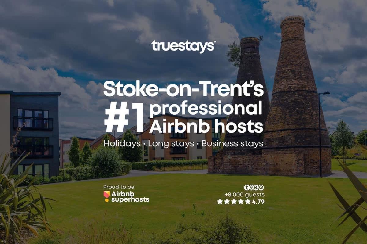 Ambassador House By Truestays - Luxury 4 Bedroom House In Stoke-On-Trent Etruria Eksteriør bilde